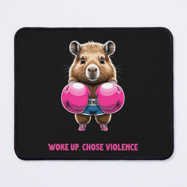Item preview, Capybara Chose Violence - Funny Boxing Rodent Meme designed and sold by LaurannaDesign.