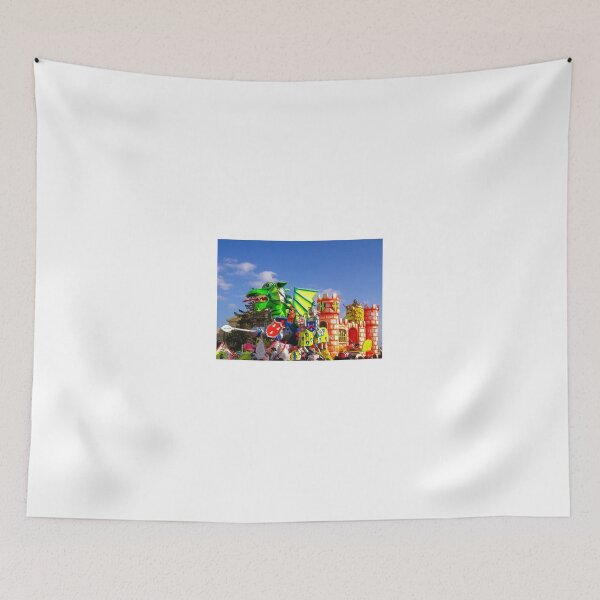 Item preview, Colorful Dragon Parade Float With Castle And Knights at Outdoor Carnival Festival Celebration designed and sold by Nmallia.