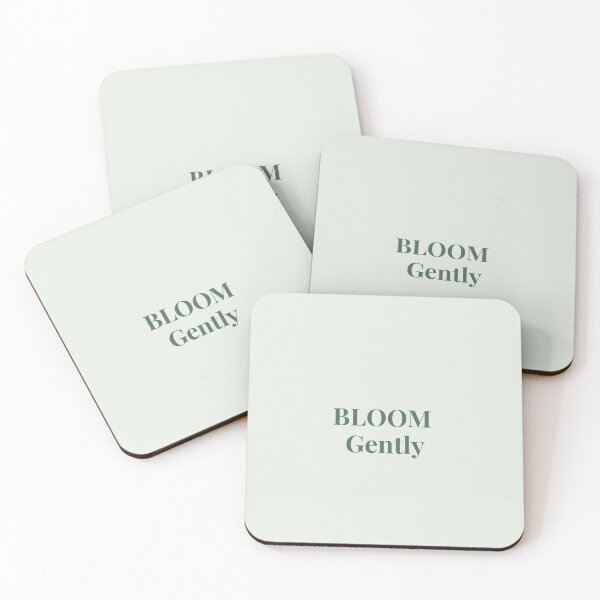Item preview, Bloom Gently – Minimal Inspirational Quote designed and sold by J-Nature-Vibes.