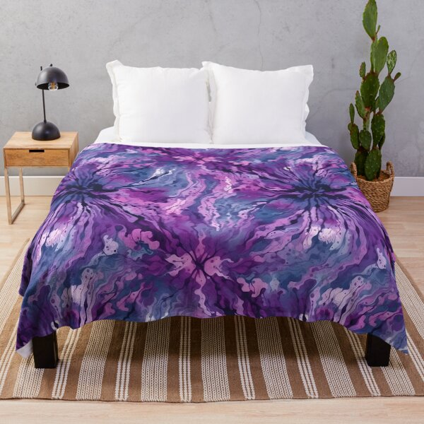 Item preview, Abstract Purple Tie Dye Retro 1970s Watercolor Pattern designed and sold by SecretDicer.