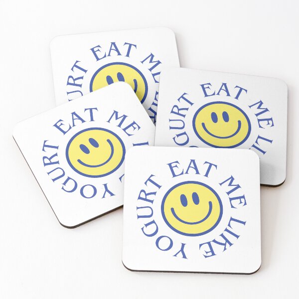 Item preview, Eat Me Like Yogurt – Smiley Face Retro Design designed and sold by eMKa82.