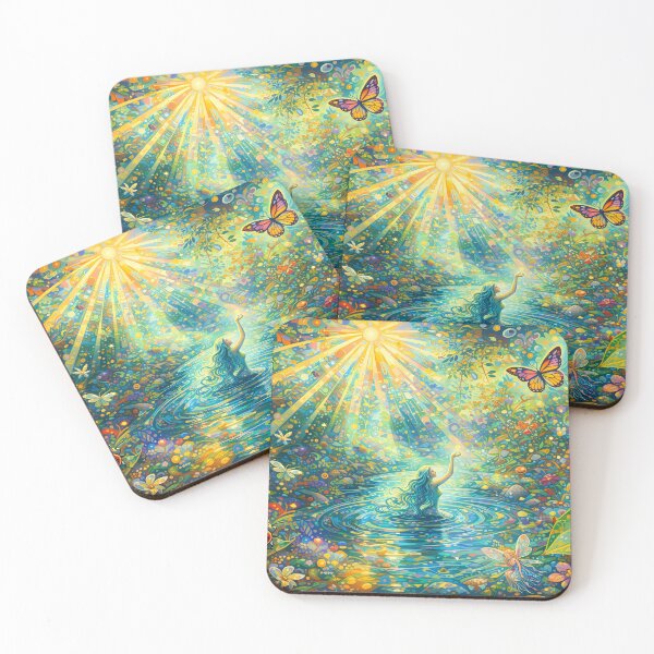 Item preview, Enchanted Forest with Fairies and Butterflies designed and sold by cuprum.