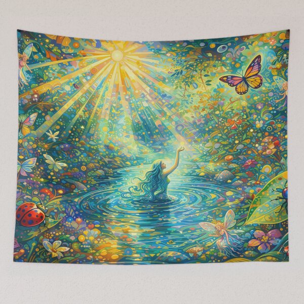 Item preview, Enchanted Forest with Fairies and Butterflies designed and sold by cuprum.