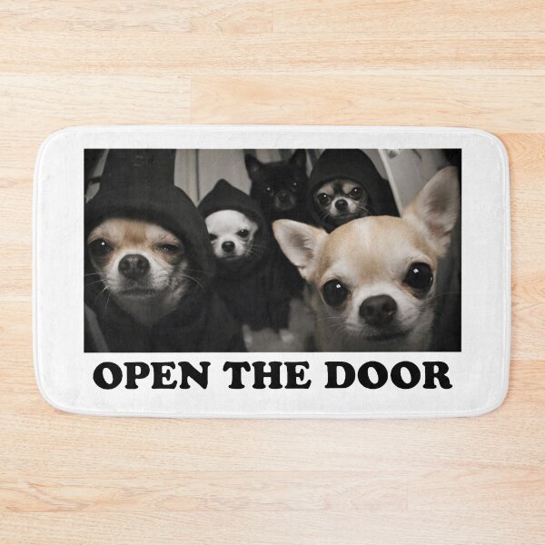 Item preview, Open The Door Funny Dog Gang Vintage Y2K chihuahua Humor designed and sold by will freed18.