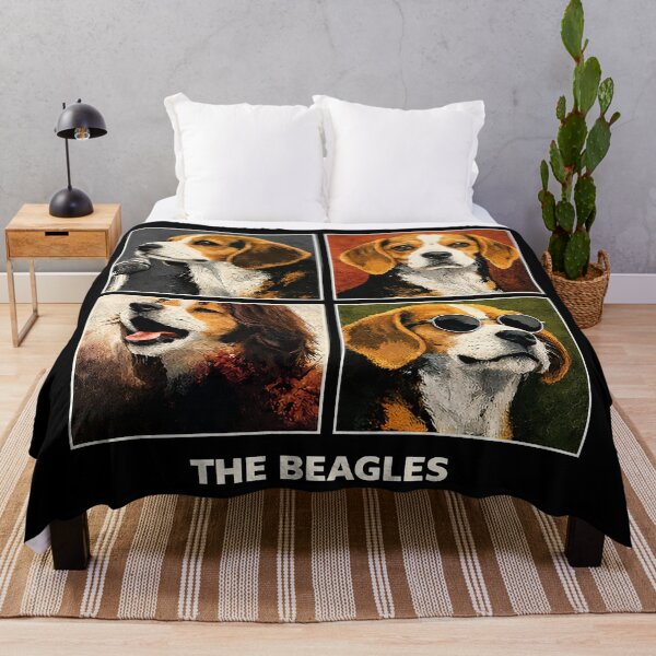 Item preview, Let It Beagle – Funny Beagle Dog Band Parody | Retro Music Album Cover Style designed and sold by DiamondSkyShirt.