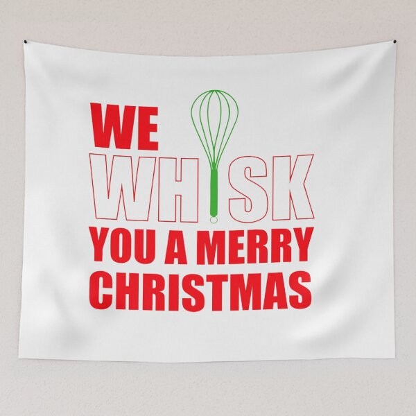 Item preview, We Whisk You a Merry Christmas Funny Baking Holiday Design designed and sold by Moriarty's Digital Visions.