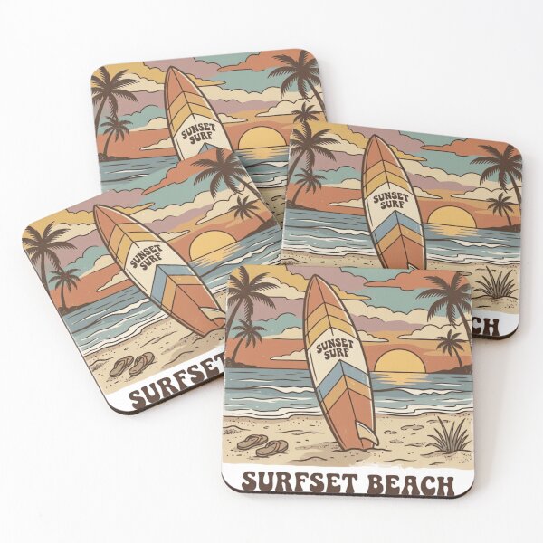 Item preview, Surfboard Illustration Tee 70s designed and sold by urbinet.