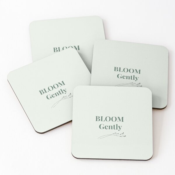 Item preview, Bloom Gently – Minimal Botanical Quote Design designed and sold by J-Nature-Vibes.
