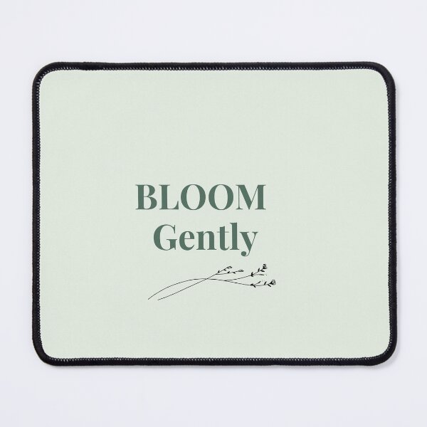 Item preview, Bloom Gently – Minimal Botanical Quote Design designed and sold by J-Nature-Vibes.