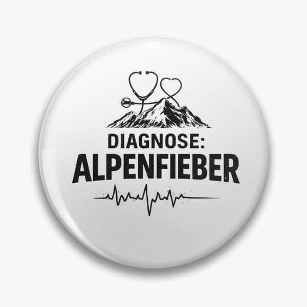 Item preview, Diagnosis: Alpine Fever – Funny Mountain Hiking Shirt designed and sold by Alpenfieber.