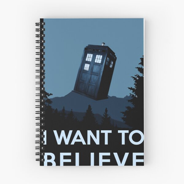 Item preview, I want to believe - dreams of time travel, Tardis  designed and sold by RideWavers.