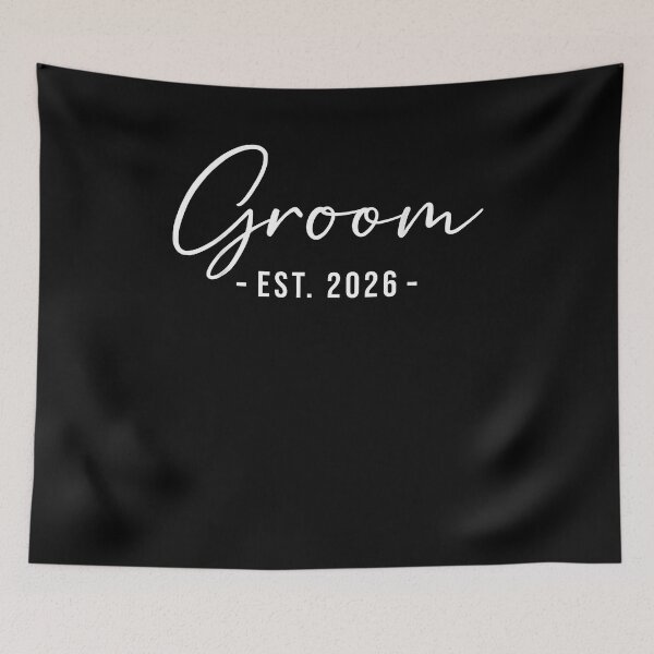 Item preview, Groom Est. 2026 Matching Getting Ready Bride Groom Wedding designed and sold by Cheesymatiion.