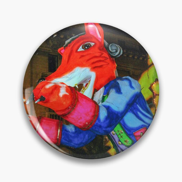 Item preview, Colorful Parade Float Mascot At Night Festival With Giant Fox Puppet And Illuminated Street Display designed and sold by Nmallia.
