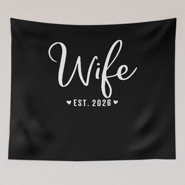 Item preview, Wife Est 2026 Just Married Couple Wedding Honeymoon designed and sold by Cheesymatiion.