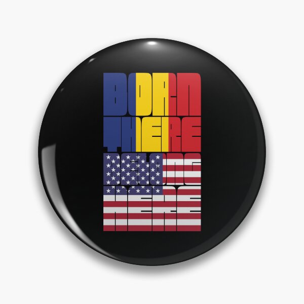 Item preview, Born Romania Belong American designed and sold by FlagX.