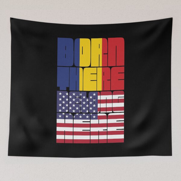 Item preview, Born Romania Belong American designed and sold by FlagX.