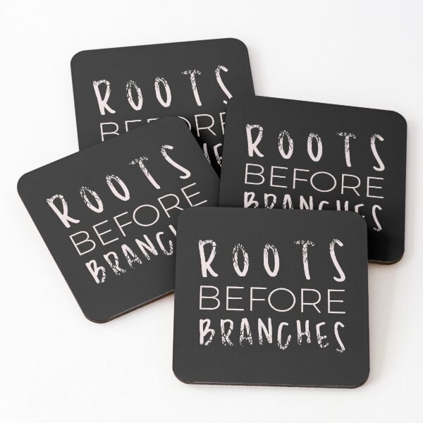 Item preview, Roots Before Branches – Botanical Philosophy Typography Shirt designed and sold by RafarteAntunes.