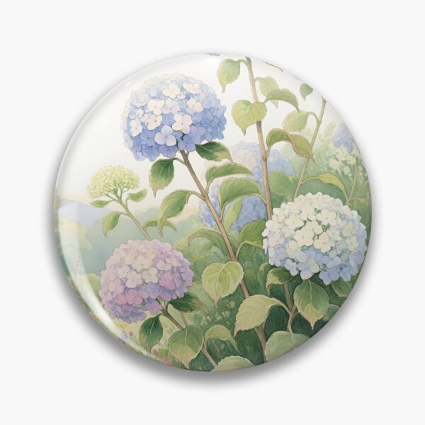 Item preview, Hydrangea Flowers Watercolor | Garden Hydrangea Botanical Art designed and sold by Debbie Schulte.
