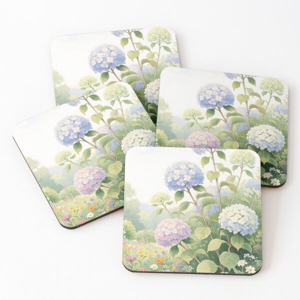 Item preview, Hydrangea Flowers Watercolor | Garden Hydrangea Botanical Art designed and sold by Debbie Schulte.