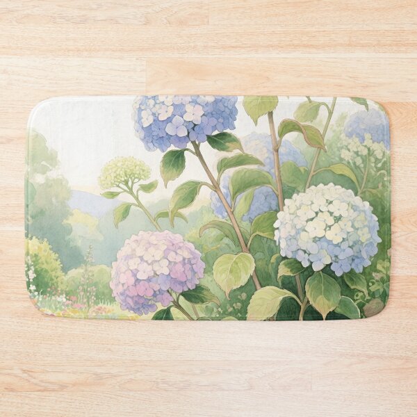 Item preview, Hydrangea Flowers Watercolor | Garden Hydrangea Botanical Art designed and sold by Debbie Schulte.
