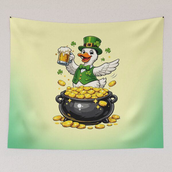 Item preview, Don’t Ruffle My Feather,  It’s St. Patrick’s Day | St Patrick's Day Goose designed and sold by skkyfaithArtz.
