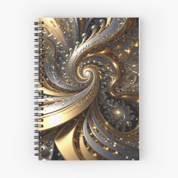 Item preview, Gold Silver Spiral Burst designed and sold by Harmonic_Layers.