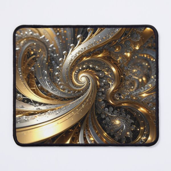 Item preview, Gold Silver Spiral Burst designed and sold by Harmonic_Layers.