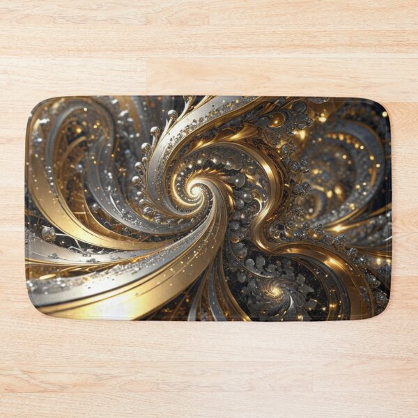Item preview, Gold Silver Spiral Burst designed and sold by Harmonic_Layers.