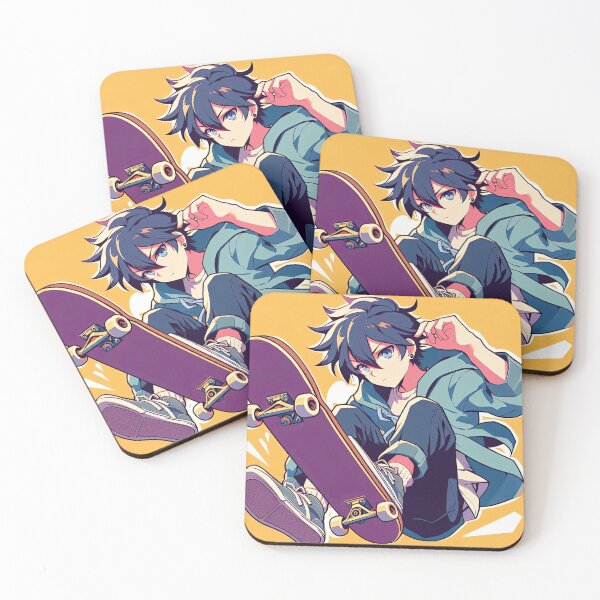 Item preview, Skateboarder Anime Pop Art Style designed and sold by artofuniverse.