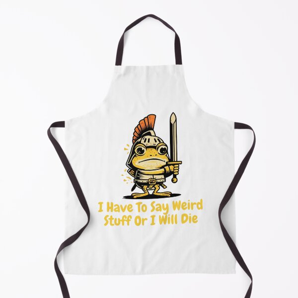 Item preview, I Have To Say Weird Stuff Or I Will Die Medieval Frog Meme designed and sold by Region.