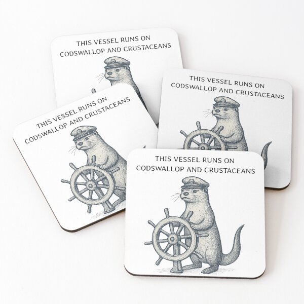 Item preview, Otter Captain Shirt | Codswallop and Crustaceans Tee | Funny Otter Art Shirt | Weirdcore Animal Tee | Cottagecore Creature Shirt | Quirky Meme Graphic Tee designed and sold by rvanderveken.