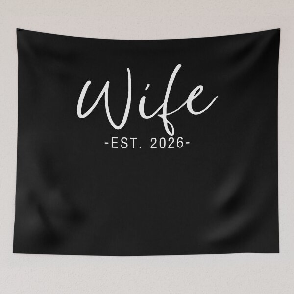 Item preview, Wife Est 2026 Just Married Honeymoon Wedding Couples Party designed and sold by Cheesymatiion.