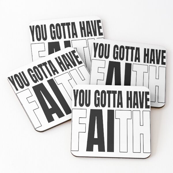 Item preview, FAITH AI Contrast | Minimalist Ironic 80s Style Art designed and sold by REAL IRISH GIFTS.