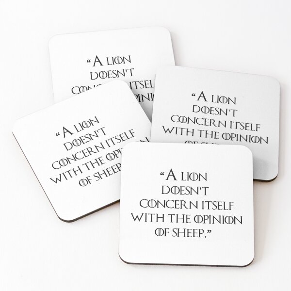 Item preview, A lion dosn't concern itself with the opnion of sheep designed and sold by BurunaMD.