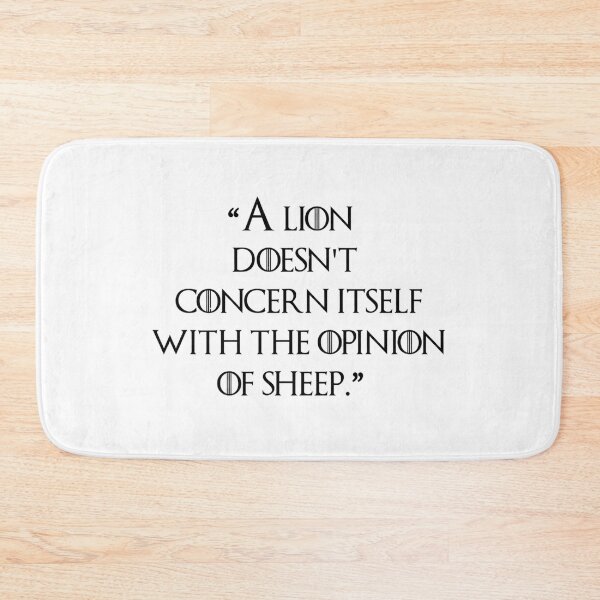 Item preview, A lion dosn't concern itself with the opnion of sheep designed and sold by BurunaMD.