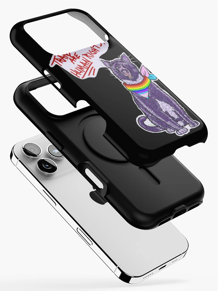 Thumbnail 2 of 4, iPhone Case, Trans Rights Are Human Rights! designed and sold by Kit Rex.