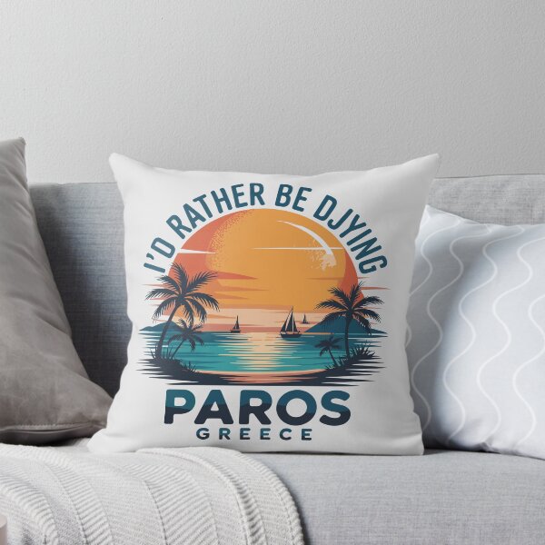 Item preview, I’d Rather Be DJying in Paros Greece  – Sunset Beach DJ Graphic Party  designed and sold by paulo silveira.