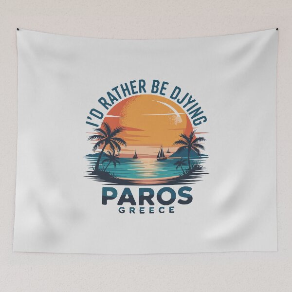 Item preview, I’d Rather Be DJying in Paros Greece  – Sunset Beach DJ Graphic Party  designed and sold by paulo silveira.