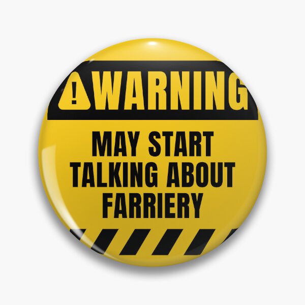 Item preview, Funny Farrier Warning Sign designed and sold by MaryAller.
