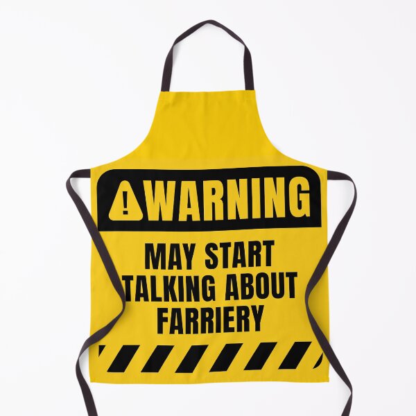 Item preview, Funny Farrier Warning Sign designed and sold by MaryAller.