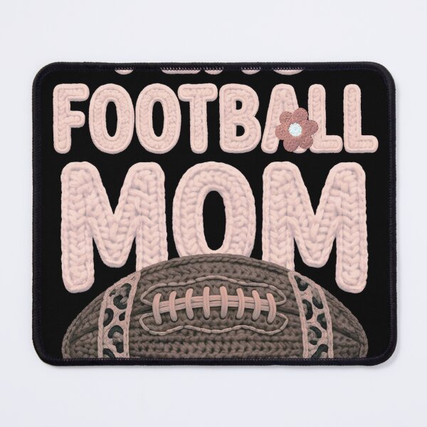 Item preview, Flag Football Mom Funny Flag Football Player Mom Handmade Crochet Graphic  designed and sold by Jokerstyle.
