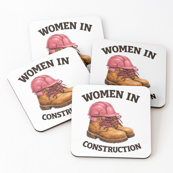 Item preview, Women in Construction Work Boots and Helmet designed and sold by HandicraftArt.