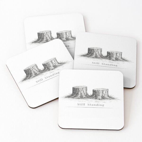 Item preview, Still Standing Tree Stumps - Symbol of Resilience Minimalist Nature Design designed and sold by Quiet Meaning.