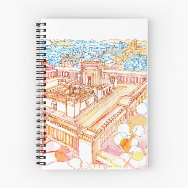 Item preview, Beis Hamikdash Watercolor Painting – Majestic Second Temple Jerusalem Art Print  designed and sold by Digital Napalm.