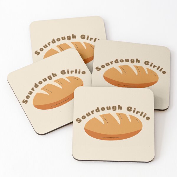 Item preview, Sourdough Girlie Bread Baking Stickers Prints Posters Wall Art Magnet Home Coffee Cup Decoration TShirt Stationary Notebook Magnet Hat Kitchen Work School Office Redbubble Shop designed and sold by Saritas Boutique Shop.