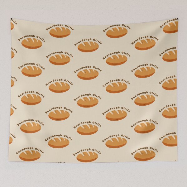 Item preview, Sourdough Girlie Bread Baking Stickers Prints Posters Wall Art Magnet Home Coffee Cup Decoration TShirt Stationary Notebook Magnet Hat Kitchen Work School Office Redbubble Shop designed and sold by Saritas Boutique Shop.
