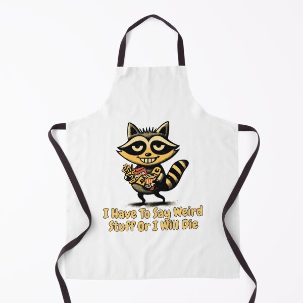 Item preview, I Have To Say Weird Stuff Or I'll Die Chaotic Raccoon Meme designed and sold by Region.