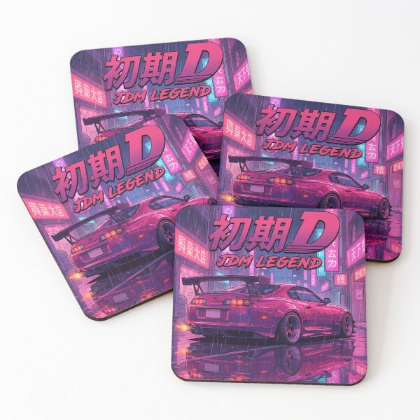 Item preview, Rainy Neon Initial D Supra JDM Legend designed and sold by JDMgarage1.