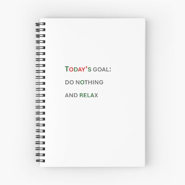 Item preview, Today's Goal Do Nothing And Relax Funny Lazy Meme designed and sold by DI RTNA Shop .