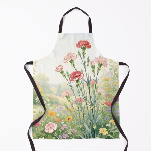 Item preview, Carnation Flowers Watercolor | January Birth Flower Botanical Floral Art designed and sold by Debbie Schulte.